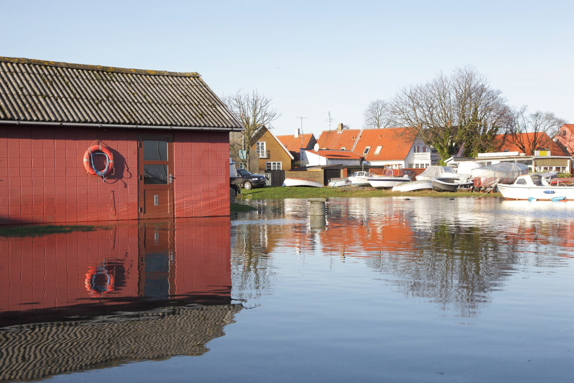 Oversvømmet havn